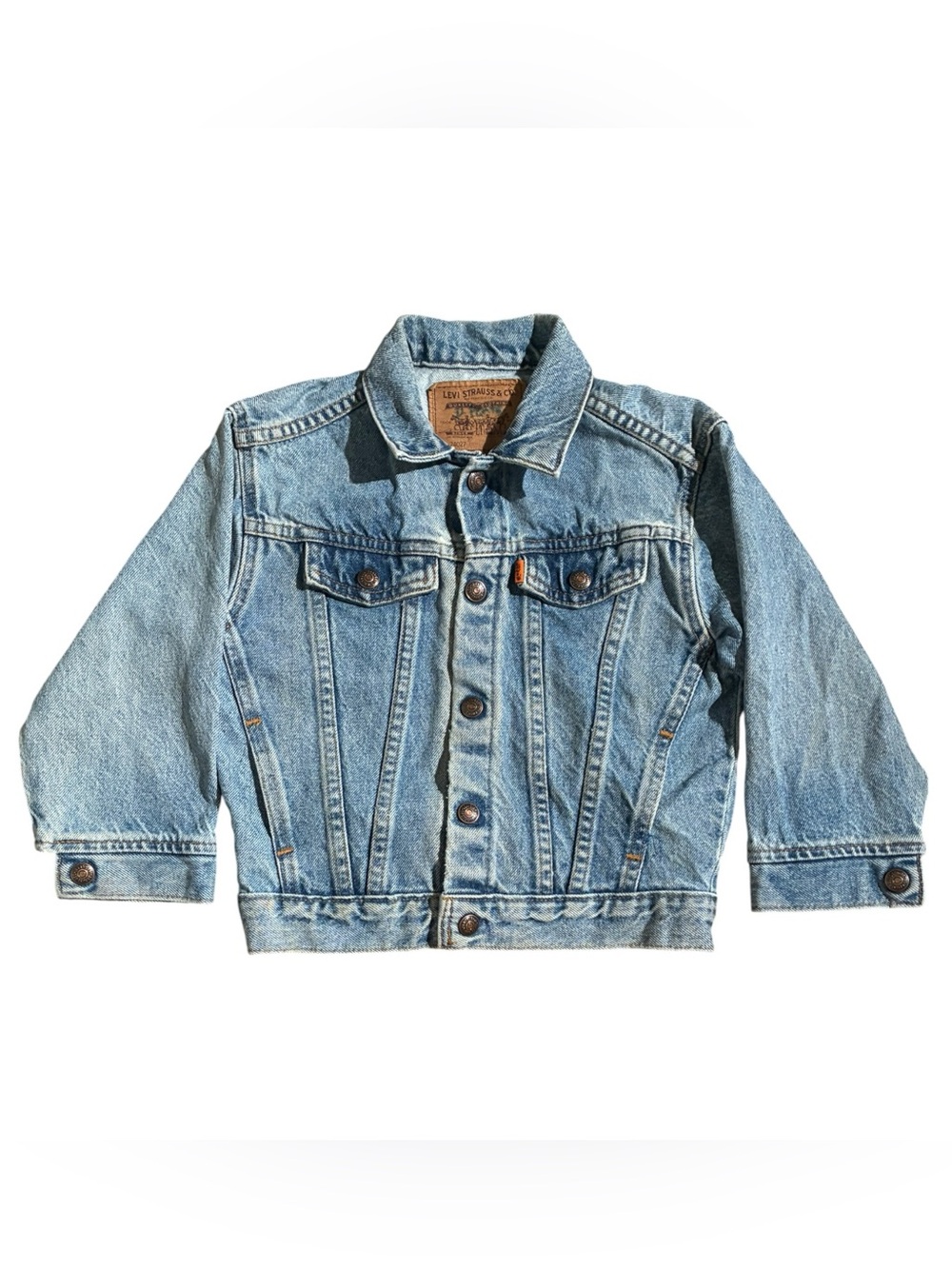 VTG Levi’s Little Levi’s Jean Jacket Orange Tab